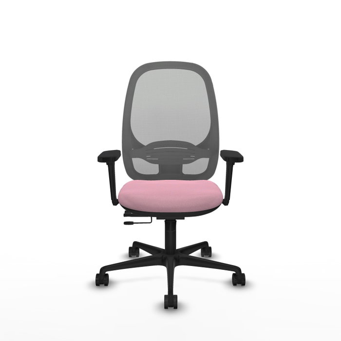 PIQUERAS Y CRESPO Silla de oficina Cilanco Rosa y Gris