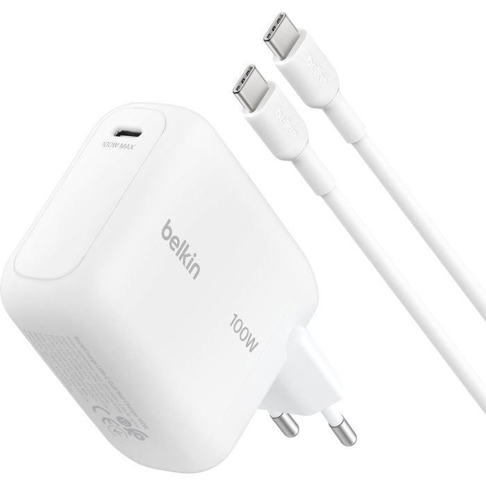 Belkin BOOST Charge 100W USB-C GaN con cable de 1,5 m Belkin BOOST Charge 100W USB-C GaN con cable de 1,5 m