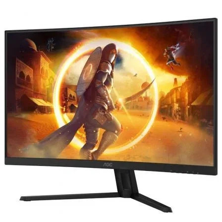 AOC Monitor Gaming CQ32G4VE - Monitor Curvo 31.5" QHD (2560x1440), 180Hz, 1ms GTG / 0.5ms MPRT, Panel VA, 1500R, HDR10, Adaptive-Sync, Negro