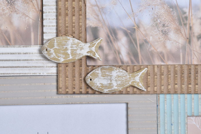 DKD Home Decor Marco Multifoto Madera y Cristal Beach DKD Home Decor Marco Multifoto Madera y Cristal Beach