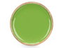 Giftdecor Plato Madera Mango Verde 25 cm (Set de 12)