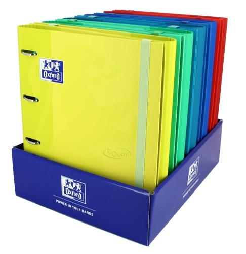 Oxford Carpeta Anillas 4x35 Europeanbinder Touch A4+ con Recambio 100 Hojas 90gr 5x5 Surtidos Oxford Carpeta Anillas 4x35 Europeanbinder Touch A4+ con Recambio 100 Hojas 90gr 5x5 Surtidos