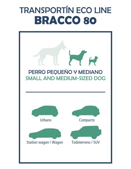 Nayeco Transportin Ecoline Bracco 90 88x51x58 cm Mascotas Resistente Ventilado Cierre Seguro Nayeco Transportin Ecoline Bracco 90 88x51x58 cm Mascotas Resistente Ventilado Cierre Seguro