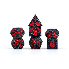 Dragon Storm Sharp Edge Silicone Pack de Dados Black Dragon Scales (7)