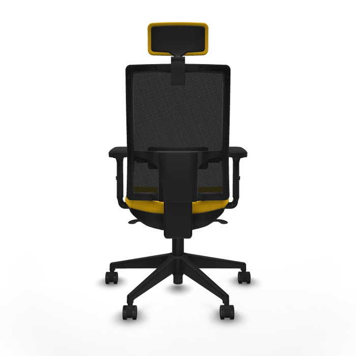 PIQUERAS Y CRESPO Silla de oficina Horna con mecanismo Sincro, Amarillo y Negro PIQUERAS Y CRESPO Silla de oficina Horna con mecanismo Sincro, Amarillo y Negro