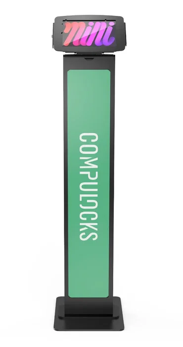 Compulocks 140B830IPMSB Soporte de Seguridad para Tableta - Negro - 21.1 cm (8.3") - Compatible con Apple iPad Mini 6ª y 7ª Generación (2021, 2024) - Aluminio - Piso