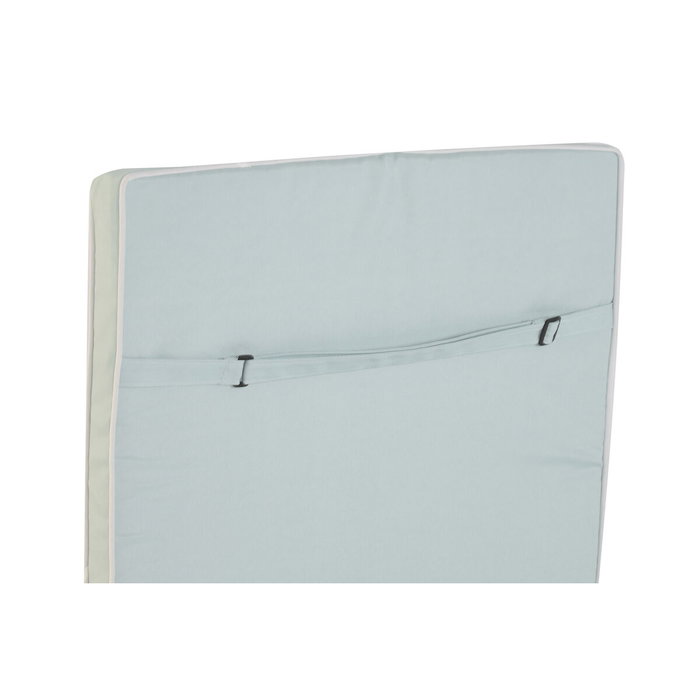 DKD Home Decor Cojín para Tumbona Verano Azul Azul y Blanco