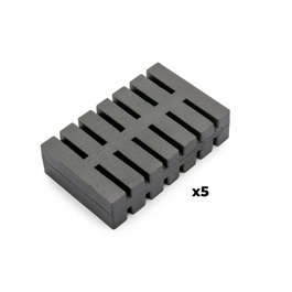 Emuca Lote de 5 pastillas antiolores para tapa de contenedor Recycle, Olor cítrico