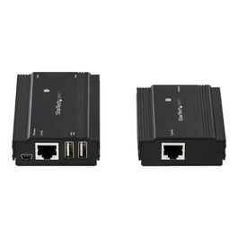 StarTech.com Hub Extensor USB 2.0 de 4 Puertos por Ethernet CAT5e/CAT6 - 100m (USB2HUB4EXT)
