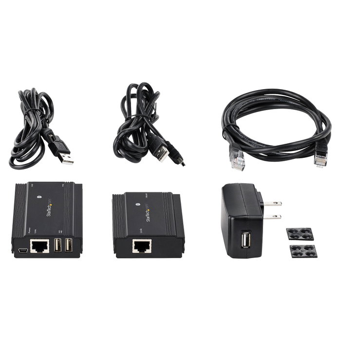 StarTech Hub Extensor USB 2.0 de 4 Puertos hasta 100m mediante Ethernet StarTech Hub Extensor USB 2.0 de 4 Puertos hasta 100m mediante Ethernet