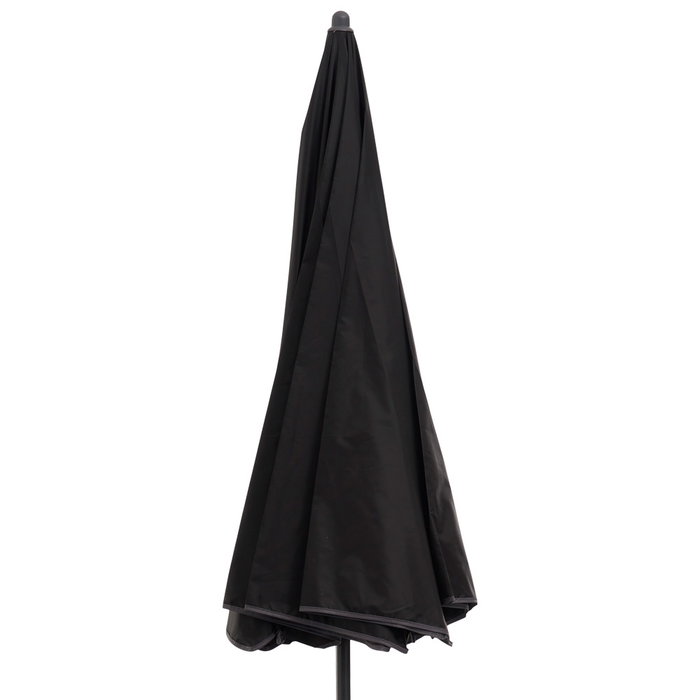 Outfit Sombrilla de Playa Negra, Diámetro 180 cm, Protección UV50, Tela Poliéster 190T, Varilla de Metal
