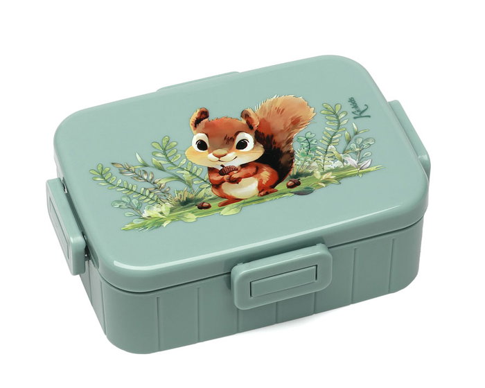 KioKids Caja de Almuerzo Infantil con Compartimentos Verde Little Sauvages