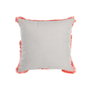 DKD Home Decor Set de 4 Cojines Multicolor con Flecos y Cierre de Cremallera