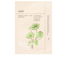 Ondo Beauty 36.5 Mascarilla Calmante Probiotics & Cica Water con Centella Asiatica Niacinamida 25 ml
