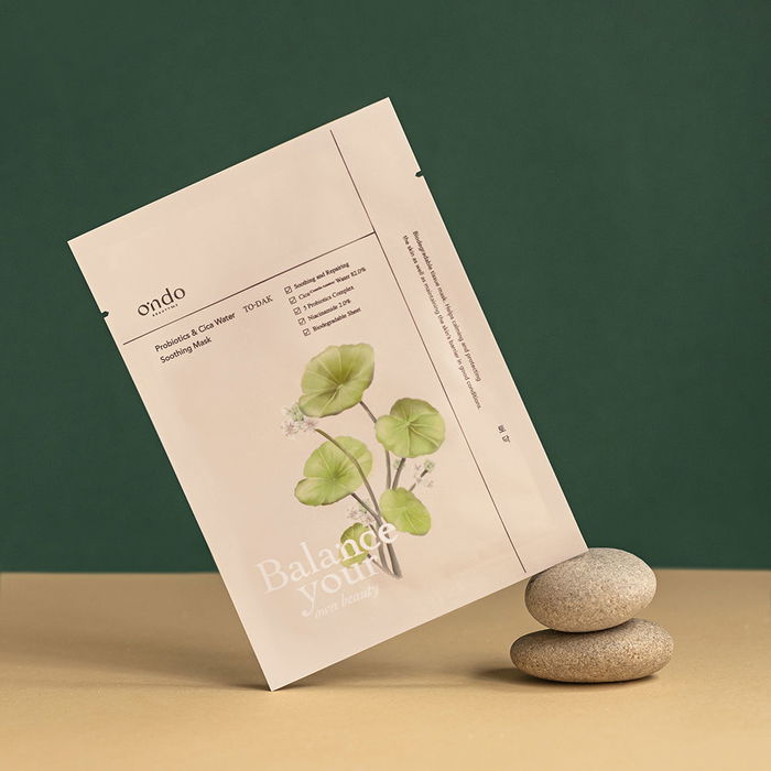 Ondo Beauty 36.5 Mascarilla Calmante Probiotics & Cica Water con Centella Asiatica Niacinamida 25 ml