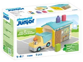 PLAYMOBIL Junior 71686 Camión con Garaje de Clasificación