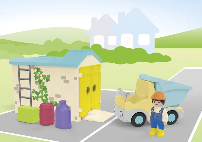 PLAYMOBIL Junior 71686 Camión con Garaje de Clasificación