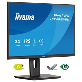 iiyama ProLite XB2495WSU-B1 Monitor IPS 24.1" Full HD 16:10 100 Hz USB 3.2 Altavoces VESA Negro