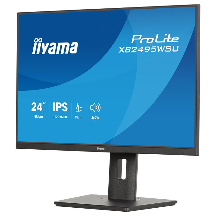 iiyama ProLite XB2495WSU-B1 Monitor IPS 24.1" Full HD 16:10 100 Hz USB 3.2 Altavoces VESA Negro
