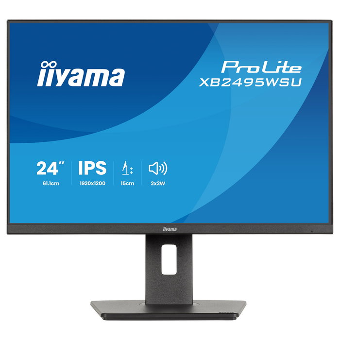 iiyama ProLite XB2495WSU-B1 Monitor IPS 24.1" Full HD 16:10 100 Hz USB 3.2 Altavoces VESA Negro