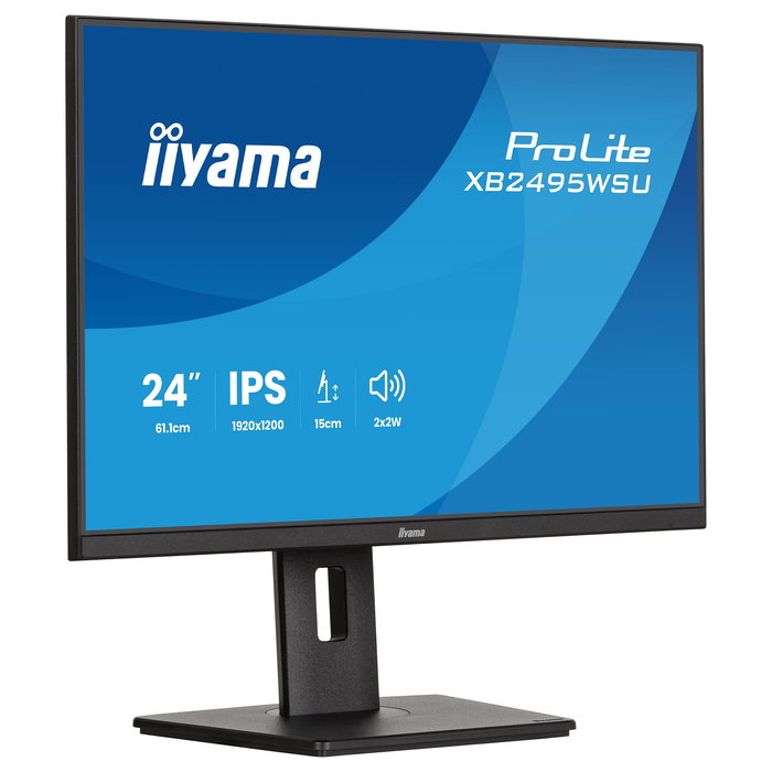 iiyama ProLite XB2495WSU-B1 Monitor IPS 24.1" Full HD 16:10 100 Hz USB 3.2 Altavoces VESA Negro
