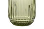 DKD Home Decor Vaso de Cristal Colección Stripes Garbo, Verde, 275ml, Set de 6 Piezas, 7.5 x 7.5 x 9.5 cm