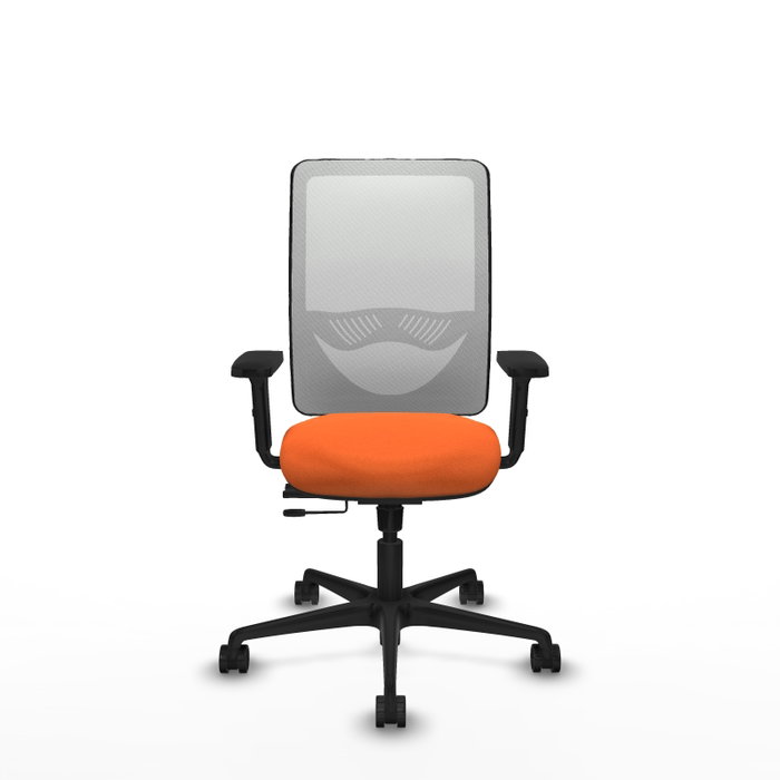PIQUERAS Y CRESPO Silla de oficina Zulema Naranja y Blanco PIQUERAS Y CRESPO Silla de oficina Zulema Naranja y Blanco