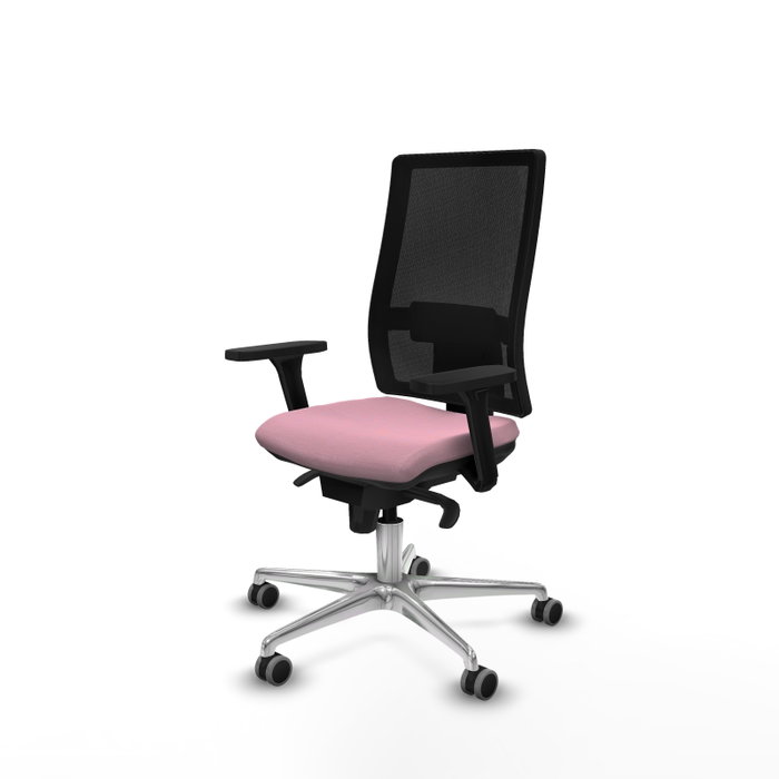 PIQUERAS Y CRESPO Silla de oficina Horna Rosa y Negro