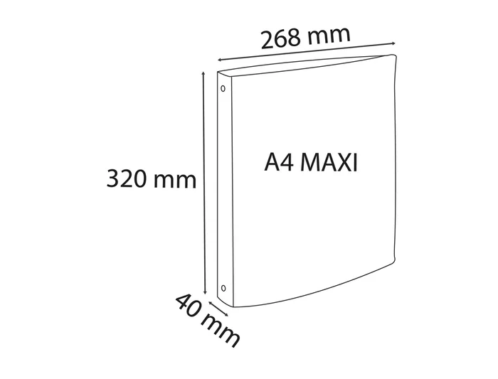 Exacompta Carpeta de 4 Anillas 30 mm Din A4+ Polipropileno Reciclado Colores Surtidos
