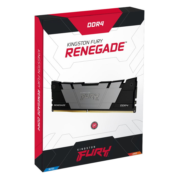 Kingston FURY Renegade 32GB (2x16GB) DDR4 3600MHz CL16 DIMM Kit - Perfil Intel XMP 2.0, Disipador Térmico Negro Kingston FURY Renegade 32GB (2x16GB) DDR4 3600MHz CL16 DIMM Kit - Perfil Intel XMP 2.0, Disipador Térmico Negro