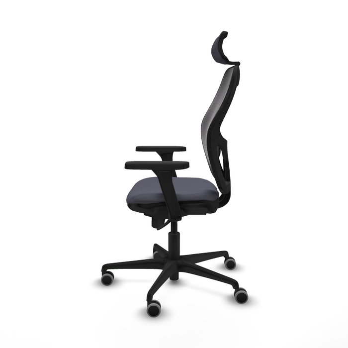 PIQUERAS Y CRESPO Silla de oficina Jorquera con mecanismo Sincro, Gris oscuro y Negro PIQUERAS Y CRESPO Silla de oficina Jorquera con mecanismo Sincro, Gris oscuro y Negro
