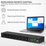 Lindy IPower Classic 8 Regleta conmutador de alimentación 19 pulgadas RJ-45 10MBit/s