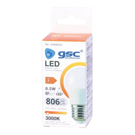 GSC Evolution Bombilla LED esférica 8,5W E27 3000K