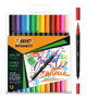 BIC Intensity Dual Rotuladores de Doble Punta, 12 Unidades Surtidas