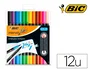 BIC Intensity Dual Brush Rotuladores de Doble Punta, 12 Unidades Surtidas