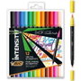 BIC Intensity Dual Rotuladores de Doble Punta, 12 Unidades Surtidas
