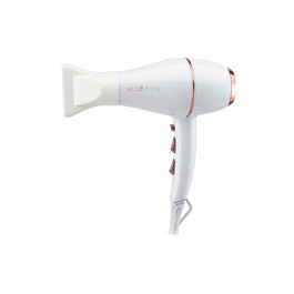 Wad Professional Beauty Secador Flowy White Profesional Beauty Potencia 2100W Iónico Compacto Silencioso 2 Velocidades 3 Temperaturas Golpe Aire Frío Blanco