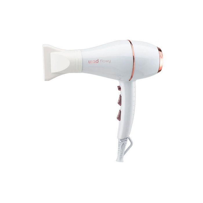 Wad Professional Beauty Secador Flowy White Profesional Beauty Potencia 2100W Iónico Compacto Silencioso 2 Velocidades 3 Temperaturas Golpe Aire Frío Blanco Wad Professional Beauty Secador Flowy White Profesional Beauty Potencia 2100W Iónico Compacto Silencioso 2 Velocidades 3 Temperaturas Golpe Aire Frío Blanco