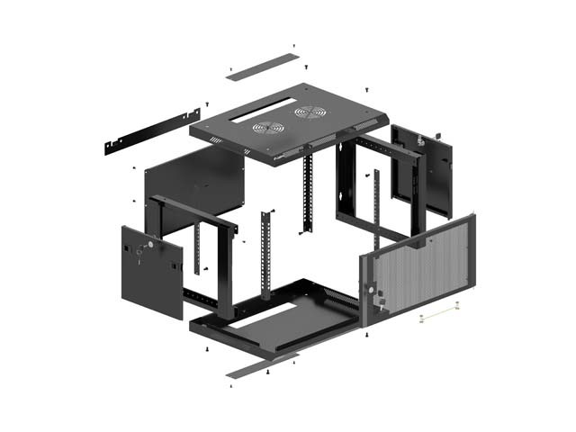 Lanberg Armario Rack de Pared 19 pulgadas 4U 600x600mm Negro Lanberg Armario Rack de Pared 19 pulgadas 4U 600x600mm Negro