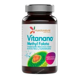 MUNDONATURAL Vitanano Methy Folato Liposomado 30 Cápsulas Ácido Fólico