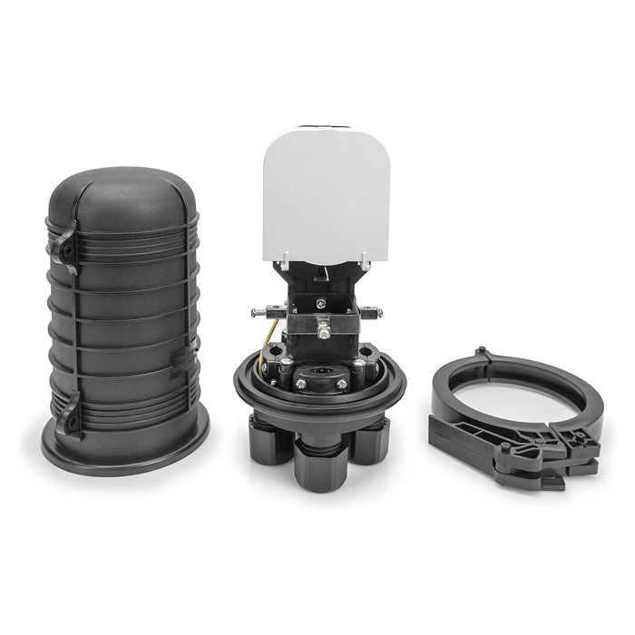 Digitus Manguito de Empalme para Fibra Óptica, Capacidad 48 Fibras, Negro, Plástico, IP68