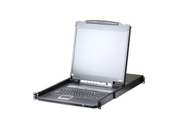 Aten CL5708I Consola KVM Switch LCD 17 Pulgadas Slideaway IP para 8 Ordenadores Rack 1U PS/2 USB