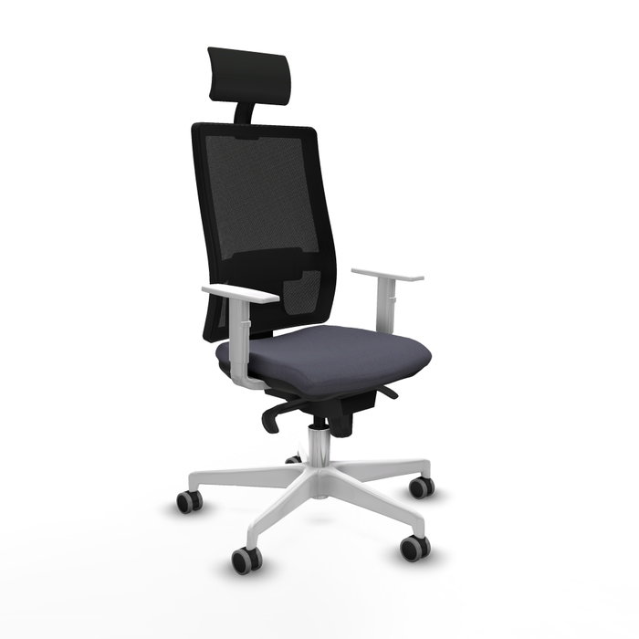 PIQUERAS Y CRESPO Silla de oficina Horna con mecanismo Sincro, Gris oscuro y Negro PIQUERAS Y CRESPO Silla de oficina Horna con mecanismo Sincro, Gris oscuro y Negro
