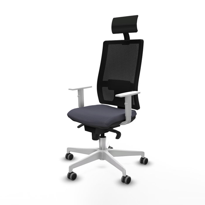 PIQUERAS Y CRESPO Silla de oficina Horna con mecanismo Sincro, Gris oscuro y Negro PIQUERAS Y CRESPO Silla de oficina Horna con mecanismo Sincro, Gris oscuro y Negro