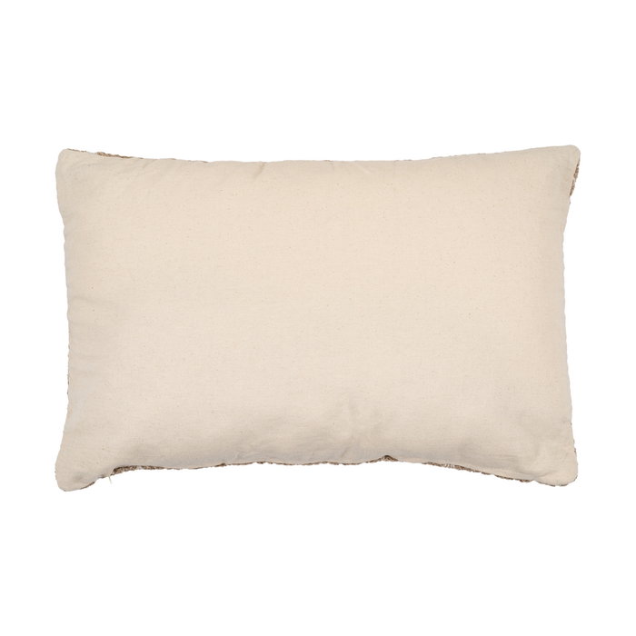 Cojín Blanco-Verde Algodón / Poliéster 40 X 60 cm (Set de 2)