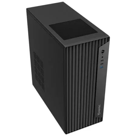 Hiditec BLOK PSU CHA010062 Caja Semitorre ATX Negra con Fuente 500W, Ventilador 120mm Incluido, Compatible con ATX/Micro ATX/ITX y Refrigeración Líquida, 4 Bahías de Almacenamiento