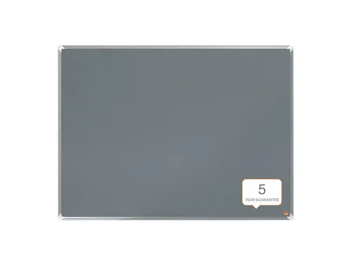Nobo Premium Ecolabel Tablero de anuncios de fieltro gris 1200x900 mm marco de aluminio