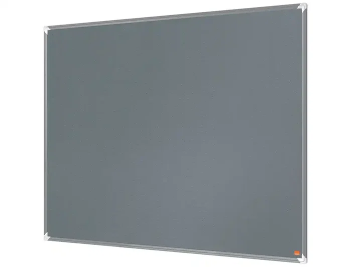 Nobo Premium Ecolabel Tablero de anuncios de fieltro gris 1200x900 mm marco de aluminio