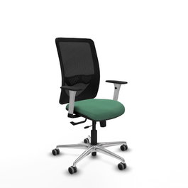 PIQUERAS Y CRESPO Silla de oficina Zulema Verde esmeralda y Negro