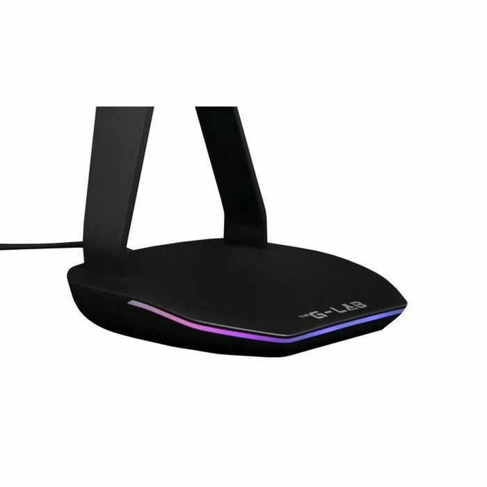 The G-Lab K-STAND HYDROGEN Soporte para auriculares con 2 puertos USB - Negro